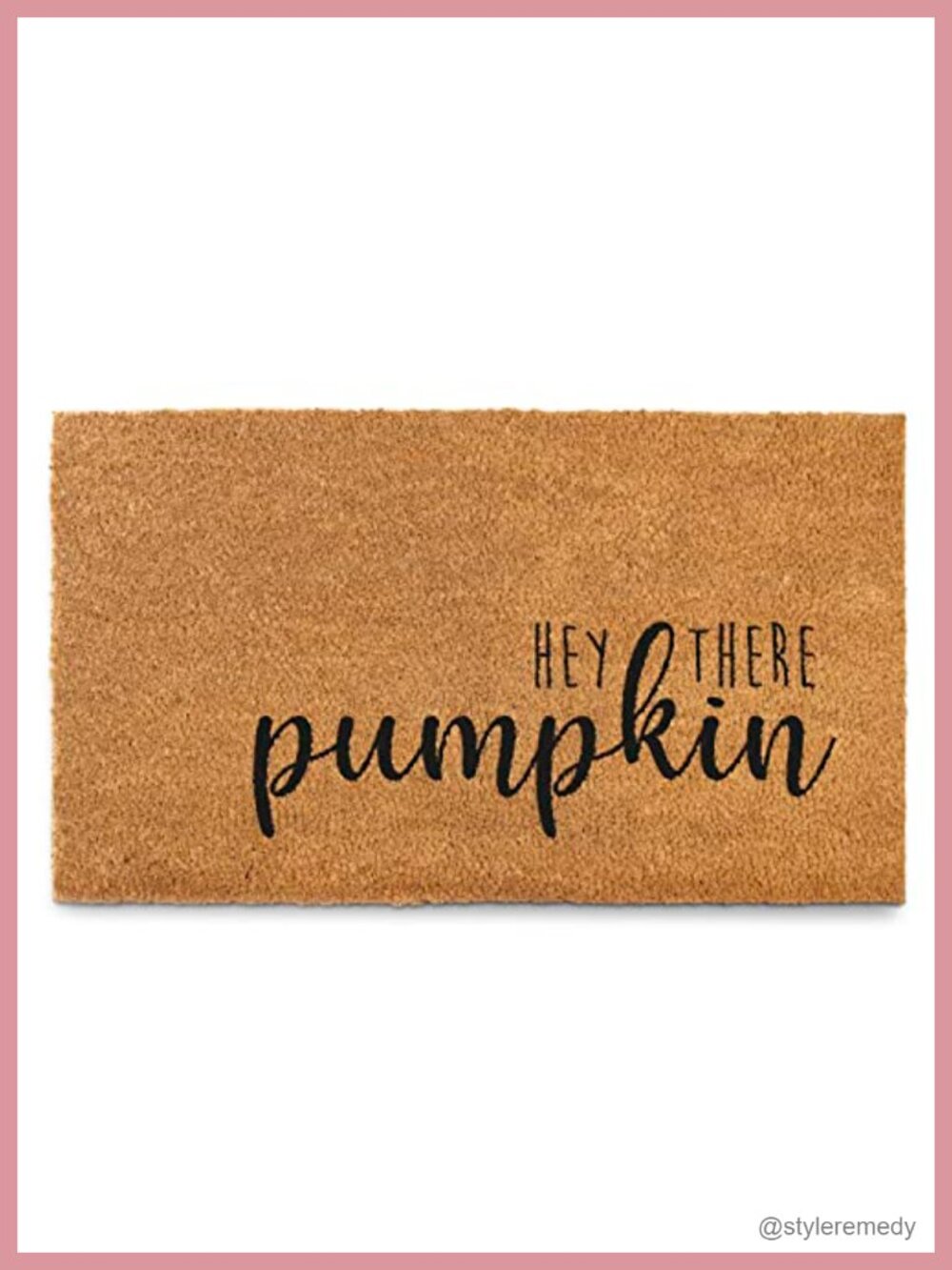 Coir Fall Pumpkin Door Mat 30x17 Non-Slip Welcome Mat